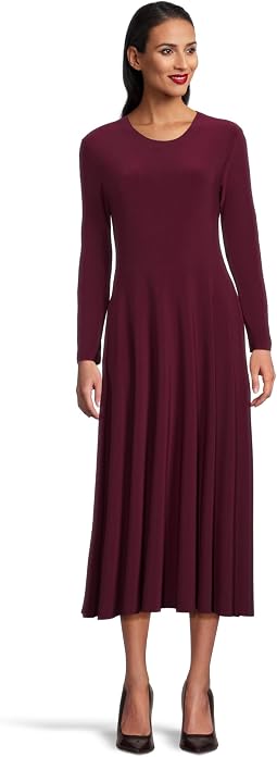 Long Sleeve Flared Dress