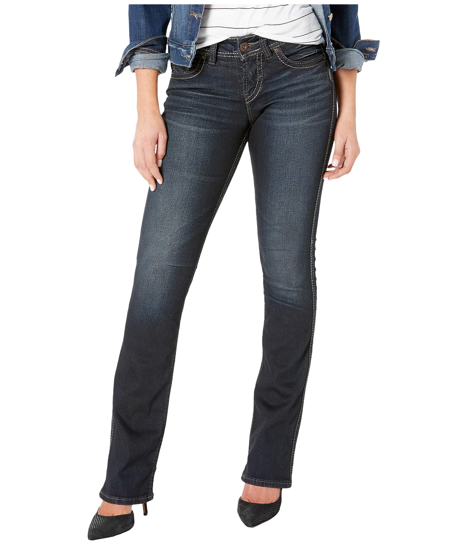 Suki Mid-Rise Slim Boot Jeans in Indigo L93616SSX405