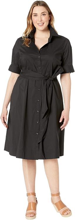 Женское хлопковое платье-рубашка Plus-Size от Lauren Ralph Lauren