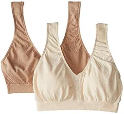 Comfort Revolution Microfiber Crop Bra 2-Pair