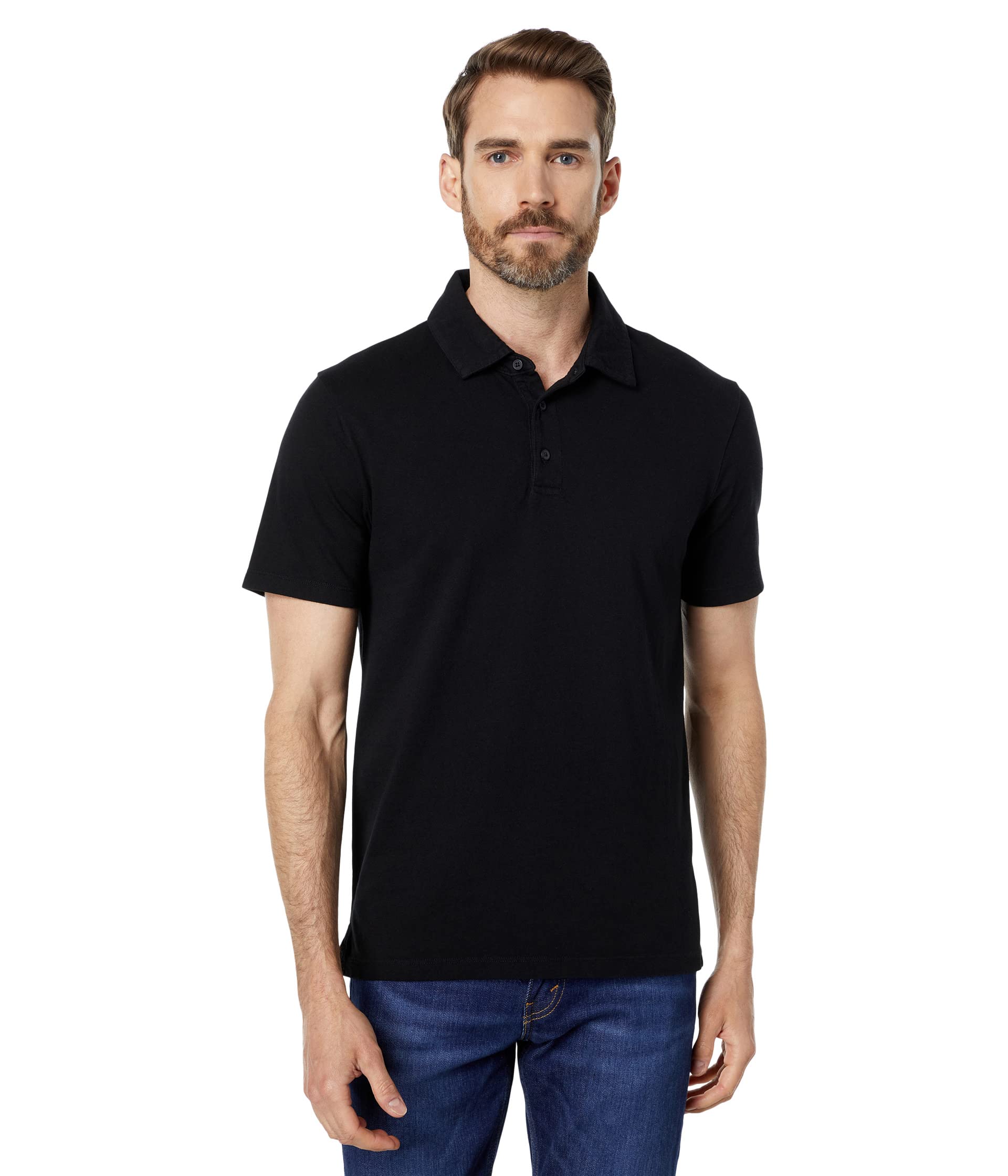 Vince Garment Dye Short Sleeve Polo Мужской