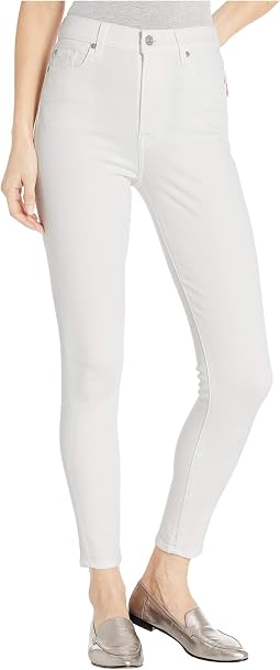 Узкие джинсы с высокой талией Slim Illusion White