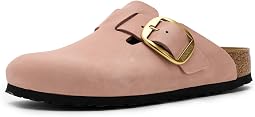 Клог Boston Big Buckle из нубука