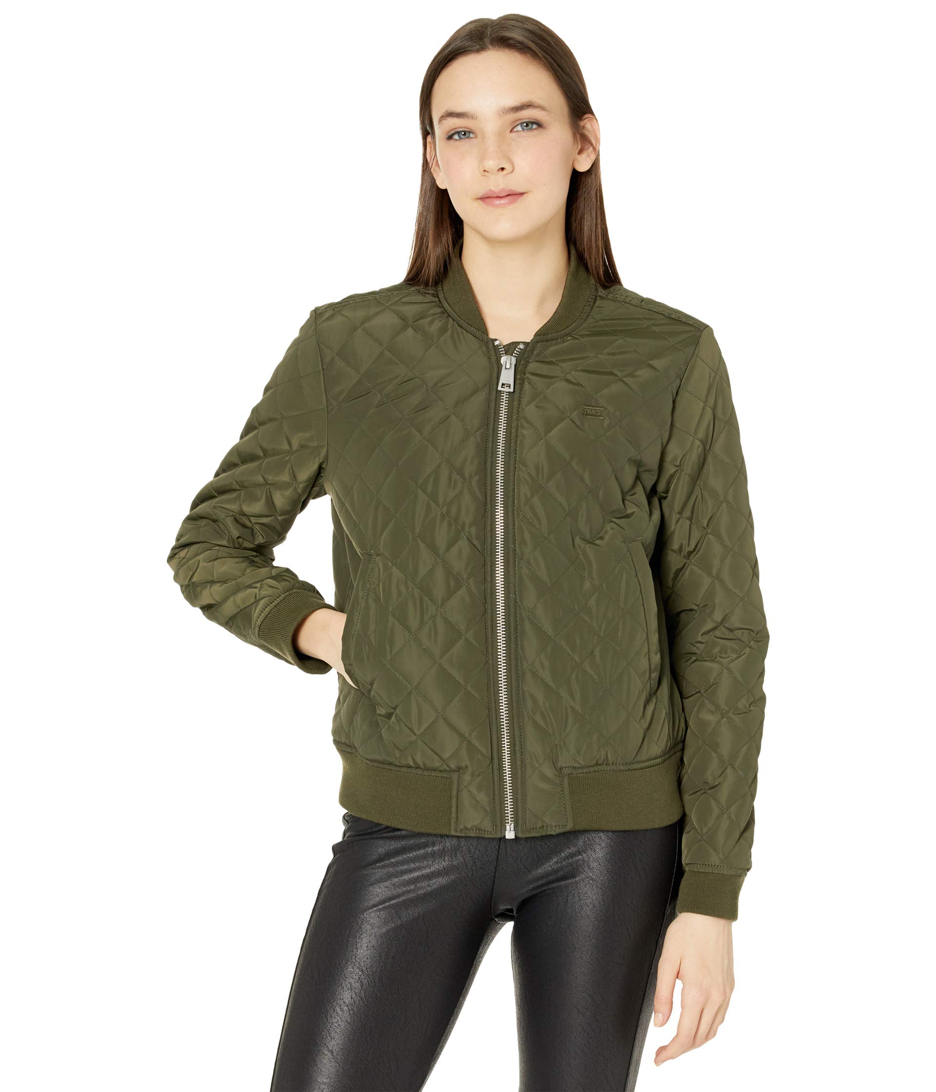 Diamond Quilted Bomber