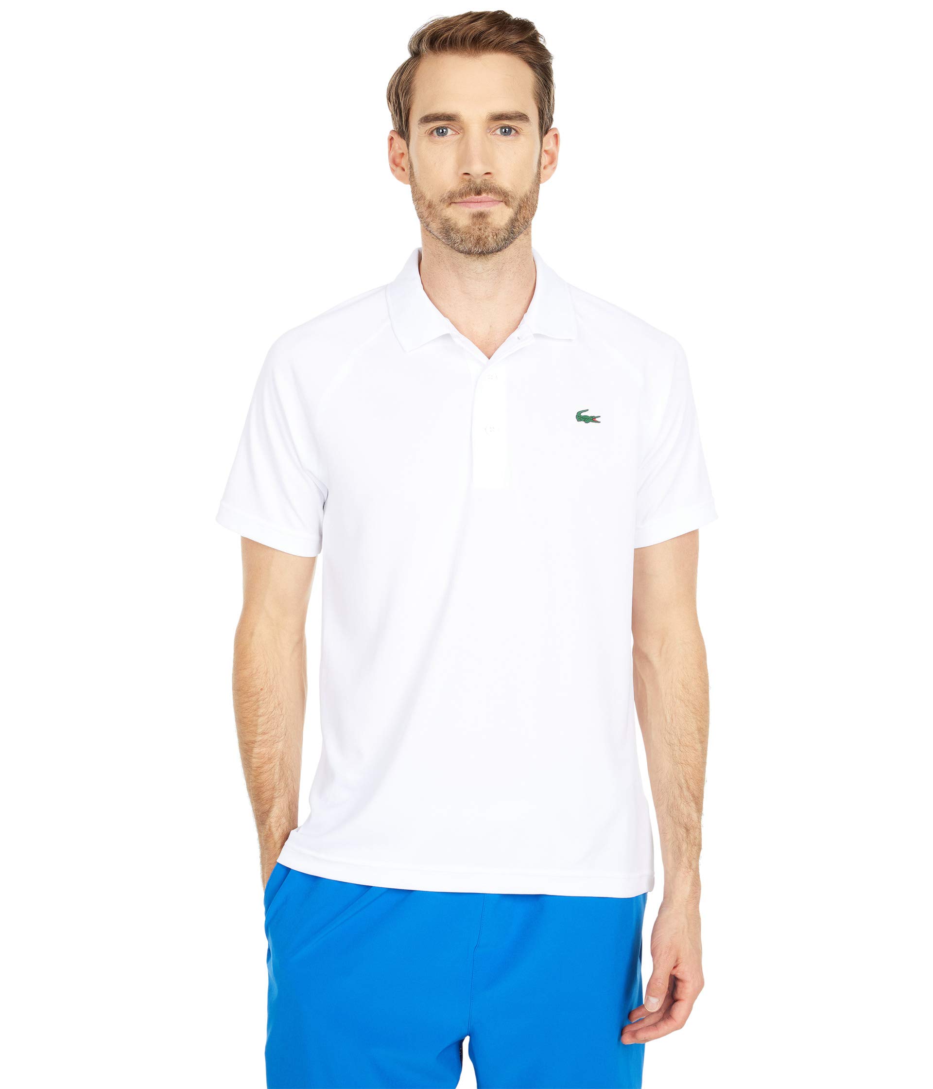 Short Sleeve Sport Breathable Run-Resistant Interlock Polo Shirt