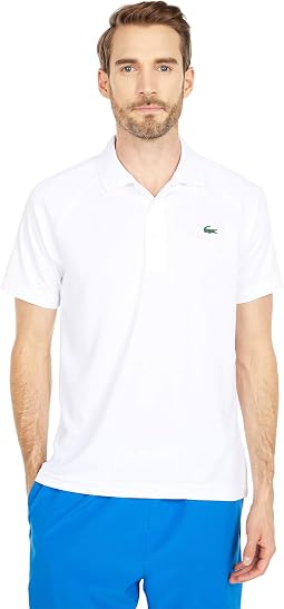 Short Sleeve Sport Breathable Run-Resistant Interlock Polo Shirt