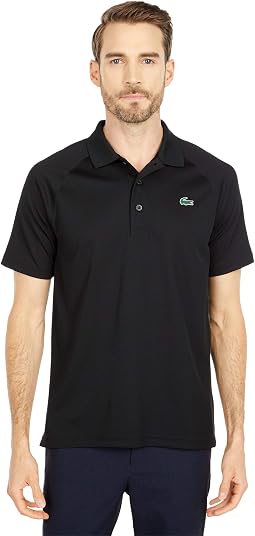 Short Sleeve Sport Breathable Run-Resistant Interlock Polo Shirt
