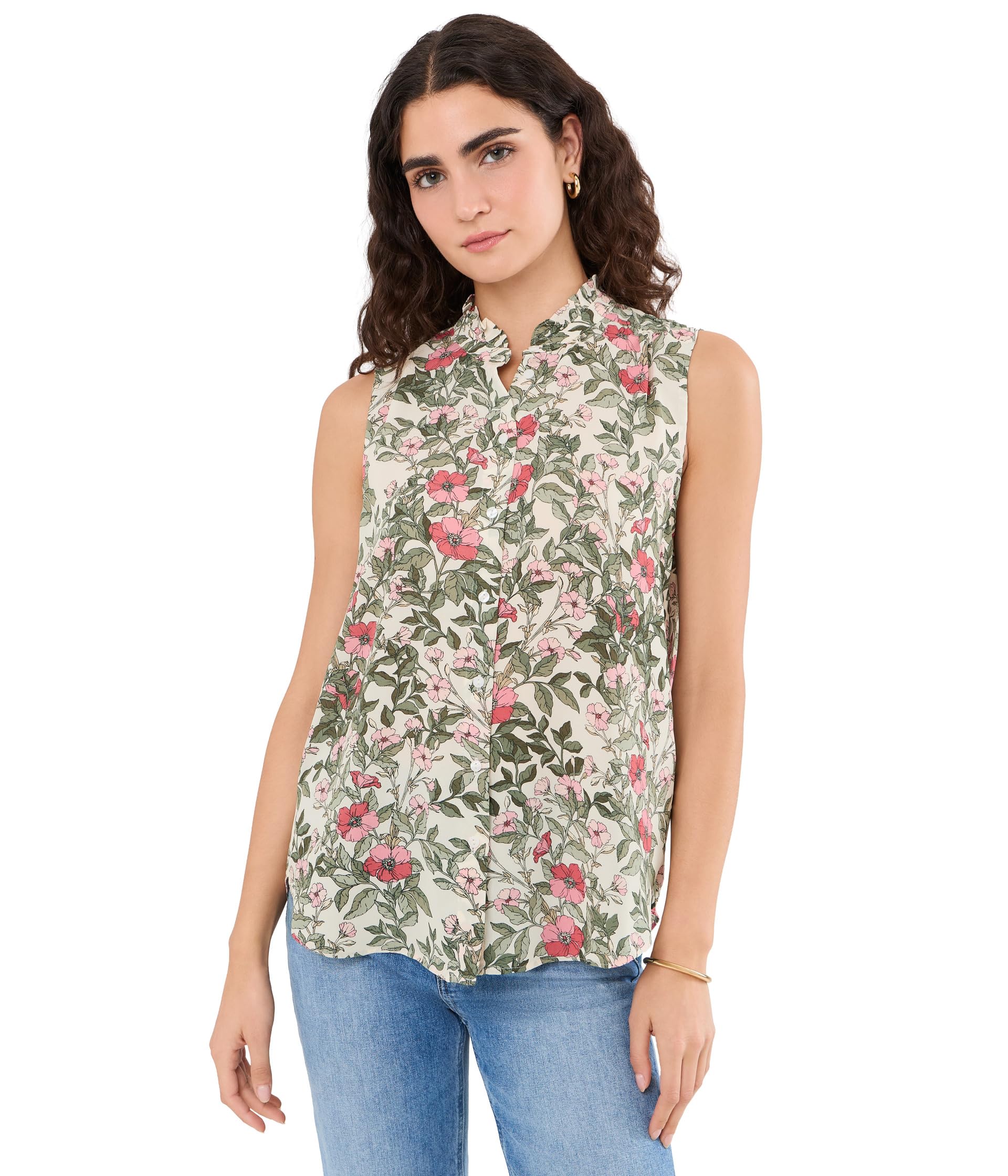 Блузка NYDJ Ruffle Neck
