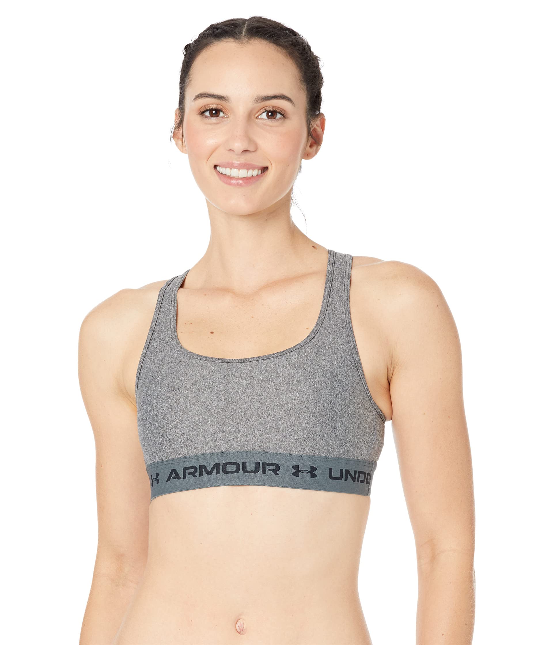 Crossback Mid Impact Heather Bra