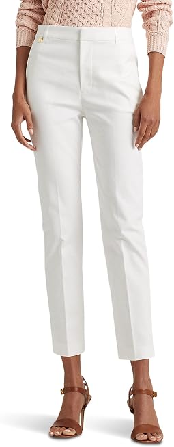 Stretch Cotton Blend Pants Lauren Ralph Lauren Женский