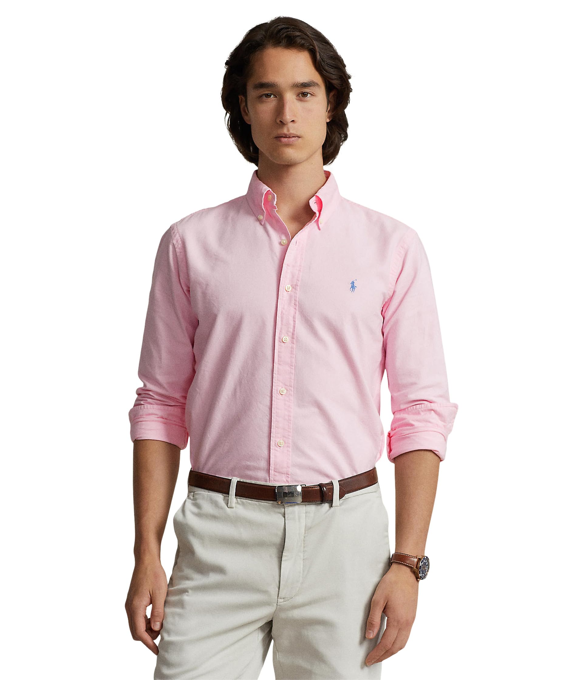 Мужская рубашка Classic Fit Long Sleeve Garment Dyed Oxford