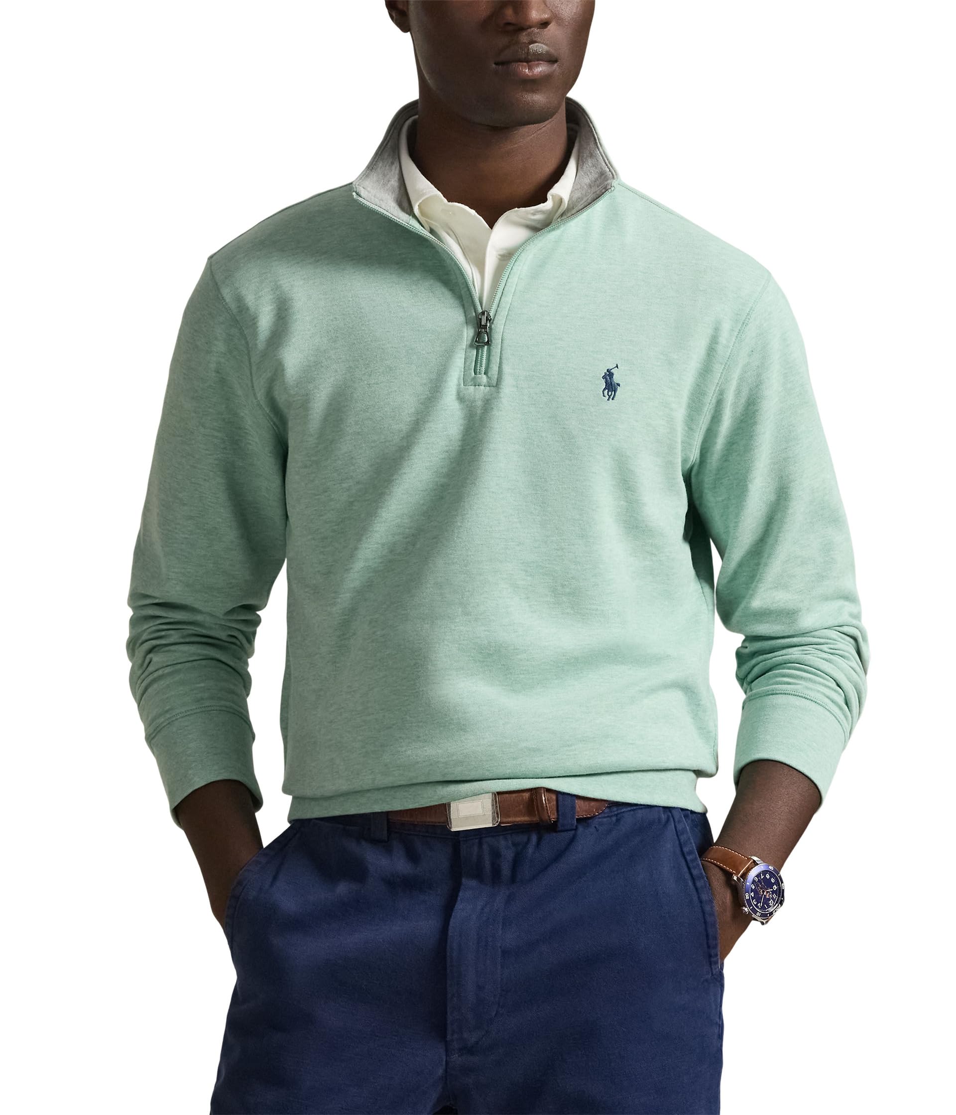 Long Sleeve Lux Jersey Quarter Zip Pullover