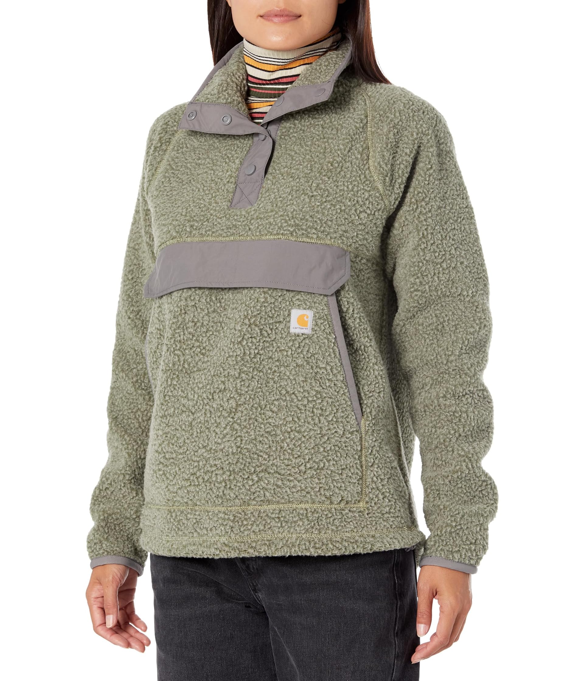 Fleece 1/4 Snap Front Jacket
