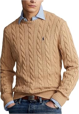 Cable-Knit Cotton Sweater