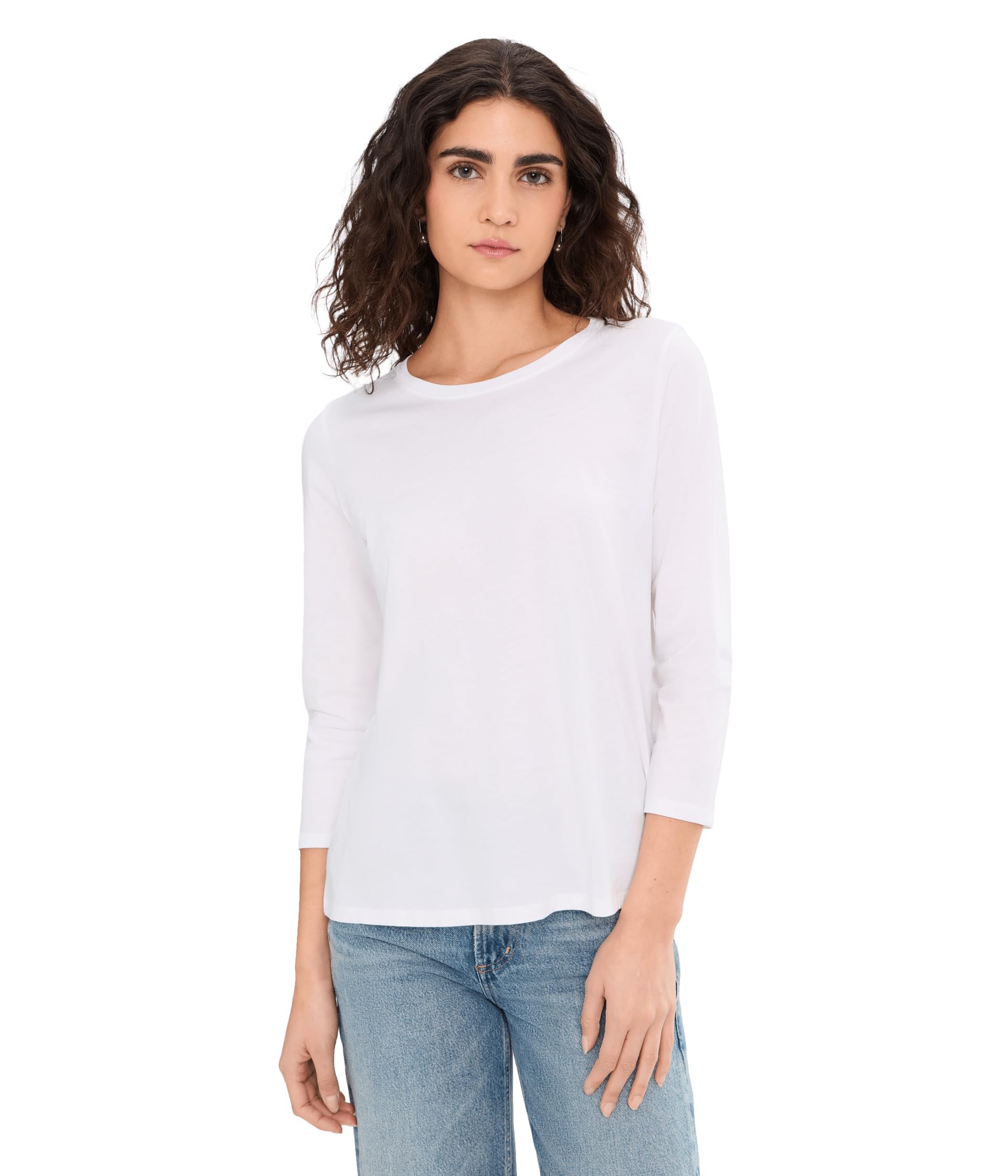 Футболка Eileen Fisher из органического хлопка Pima Cotton Jersey Round Neck