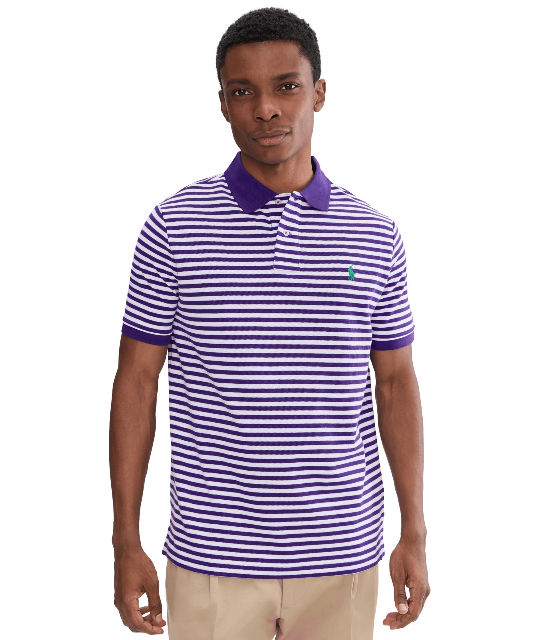 Мужская поло рубашка Classic Fit Striped Mesh