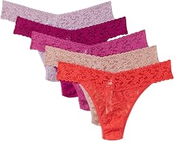 Signature Lace Original Rise Thong 5-Pack