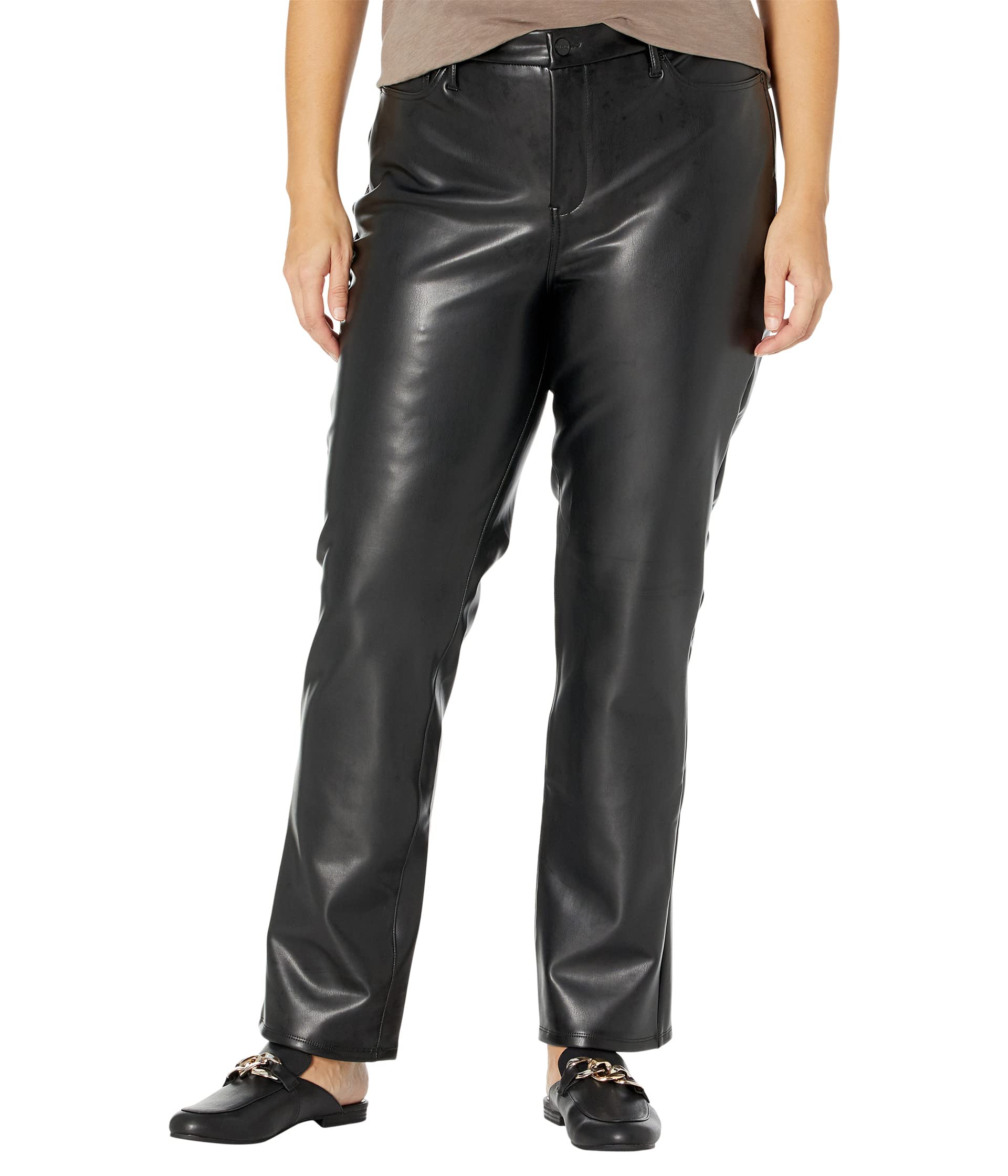 Plus Size Marilyn Straight Jeans in Black