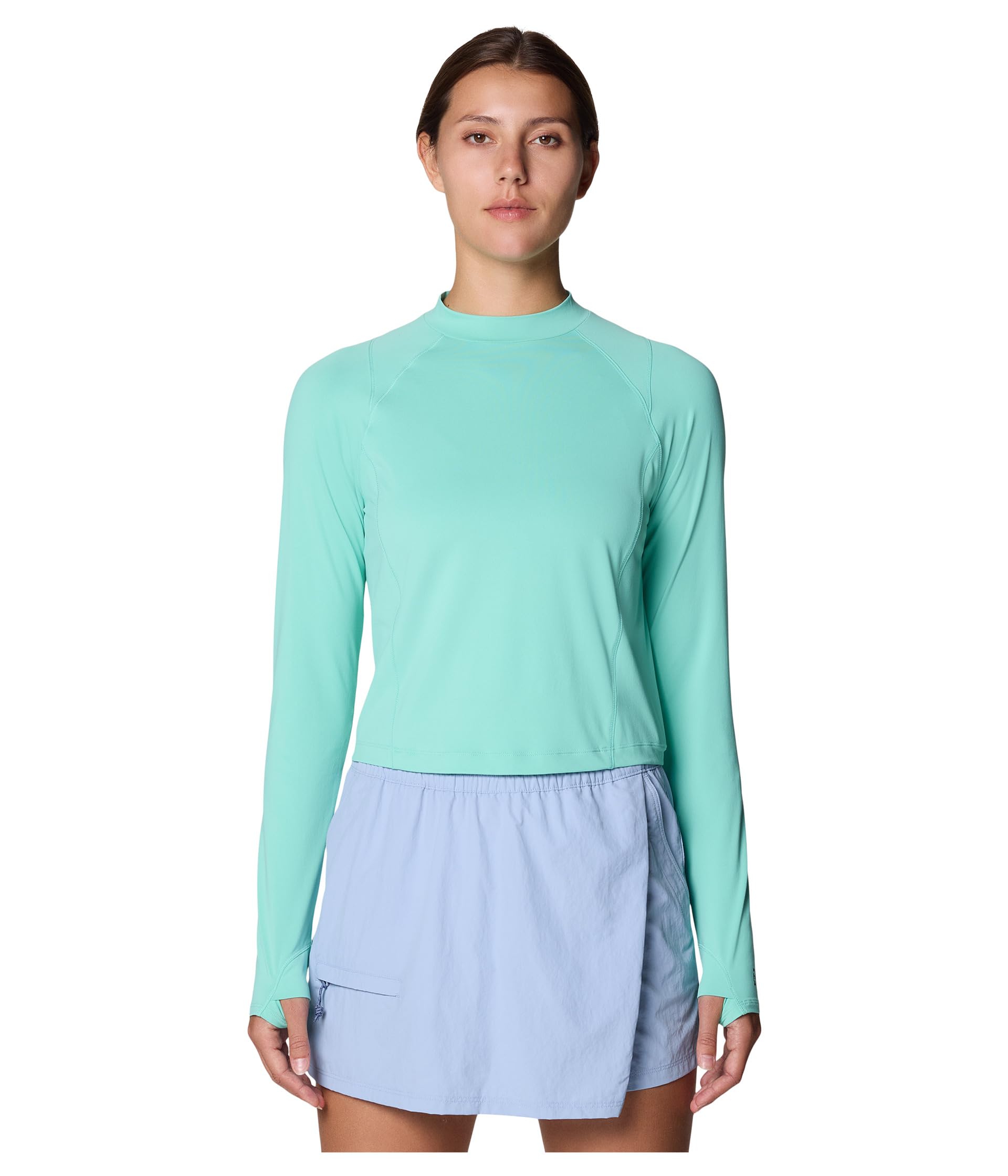 Crater Lake Long Sleeve Crop