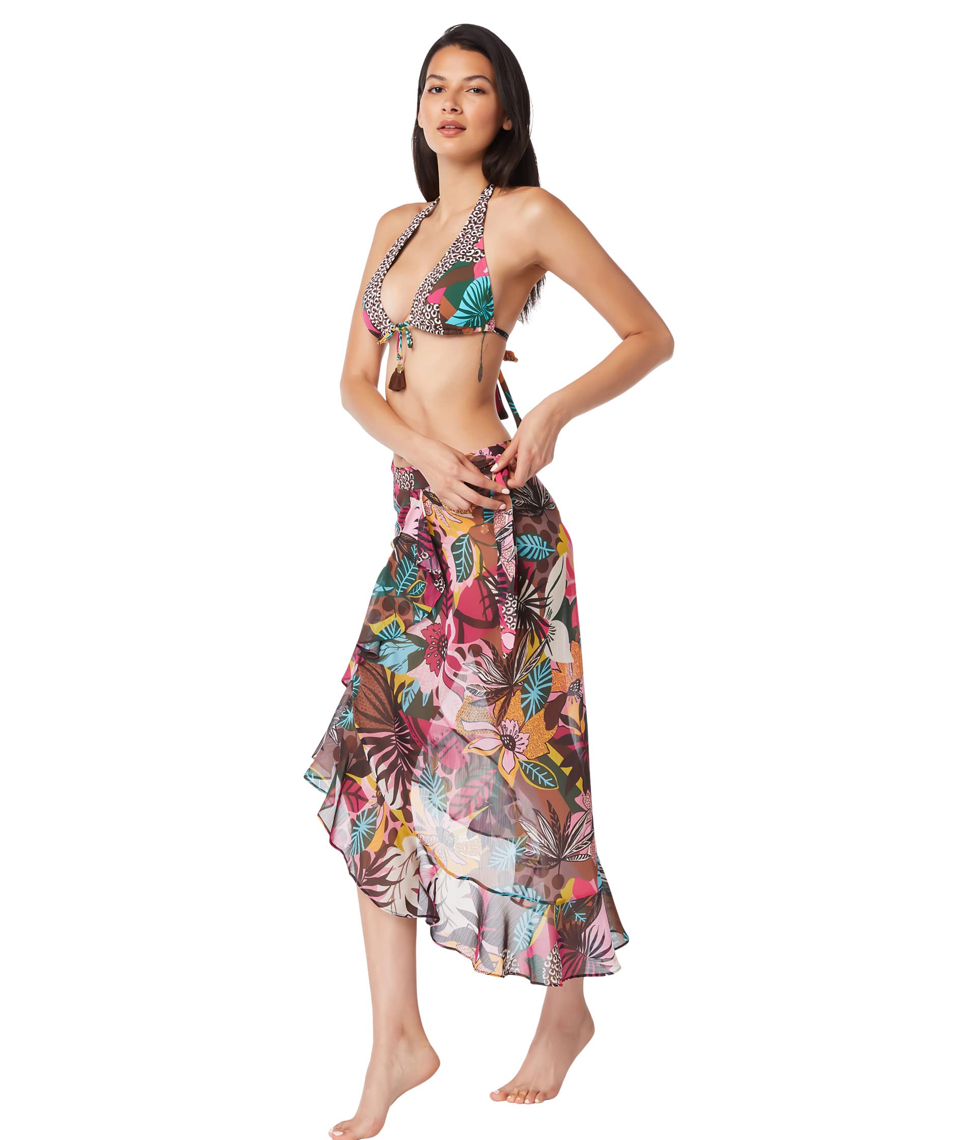Run Wild Ruffle Wrap Pareo