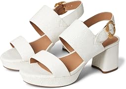 White Crackled Leather