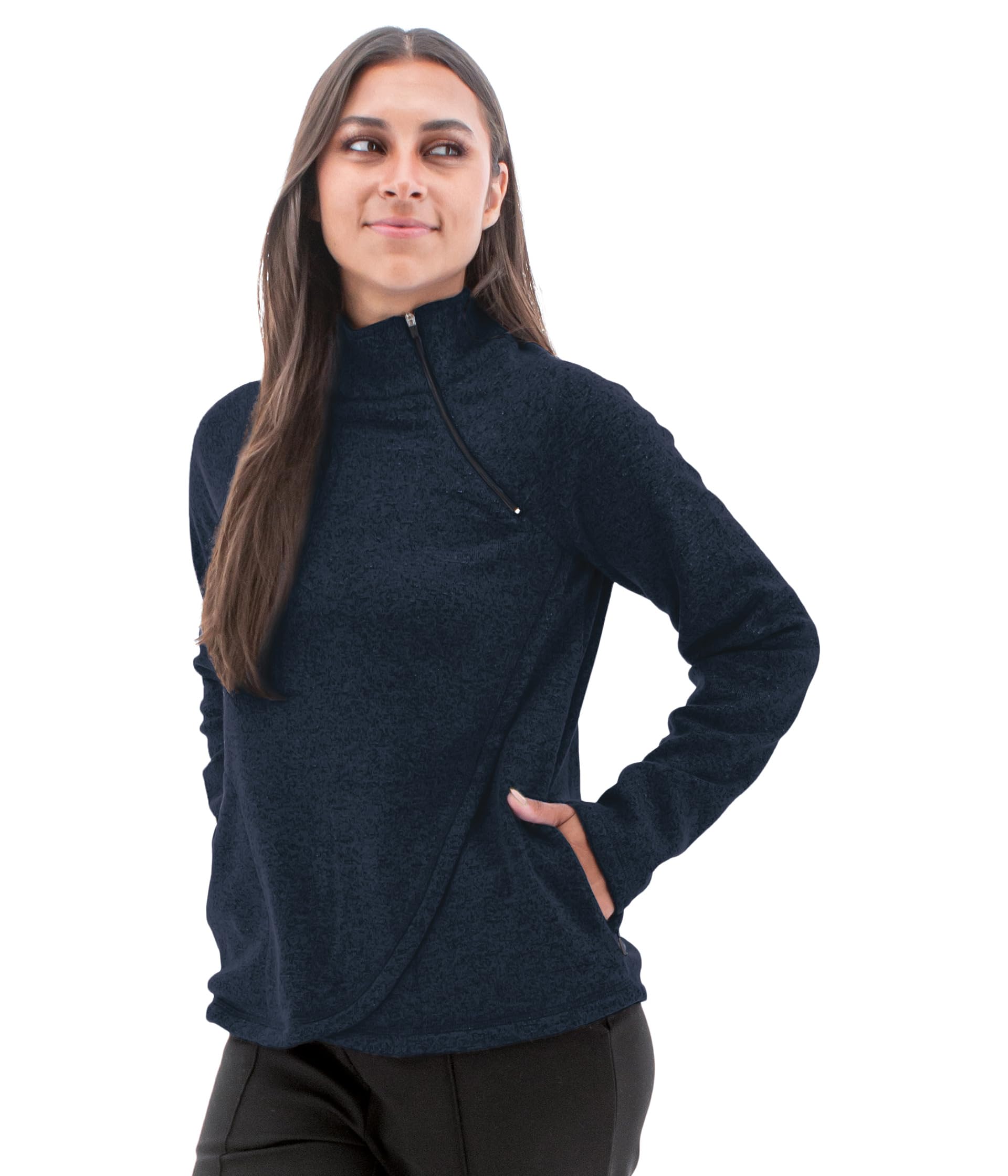 Harlow Zip Neck Top