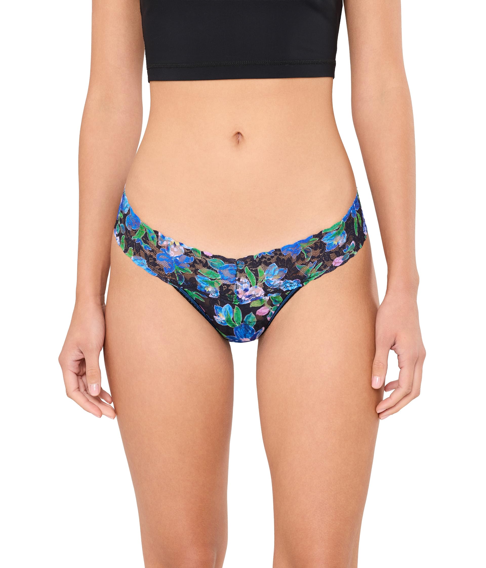 Женские трусики Hanky Panky Printed Signature Lace Low Rise Thong