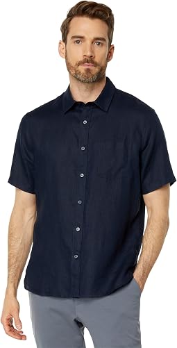 Рубашка Vince Linen Short Sleeve