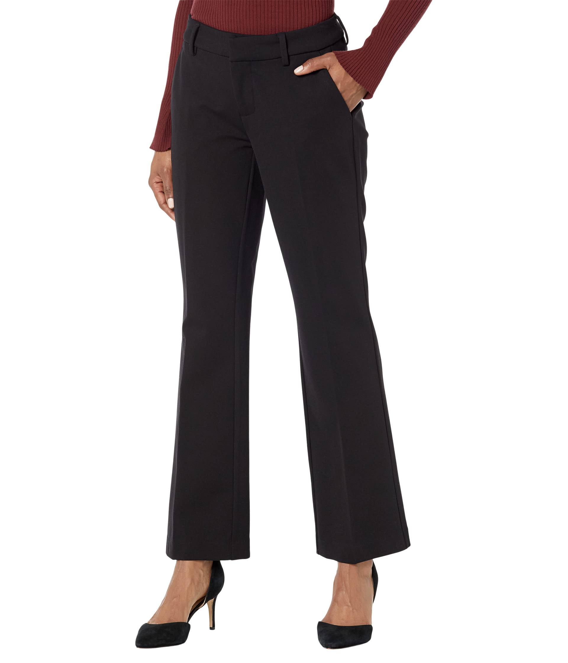 Petite Kelsey Knit Flare Trousers 29"