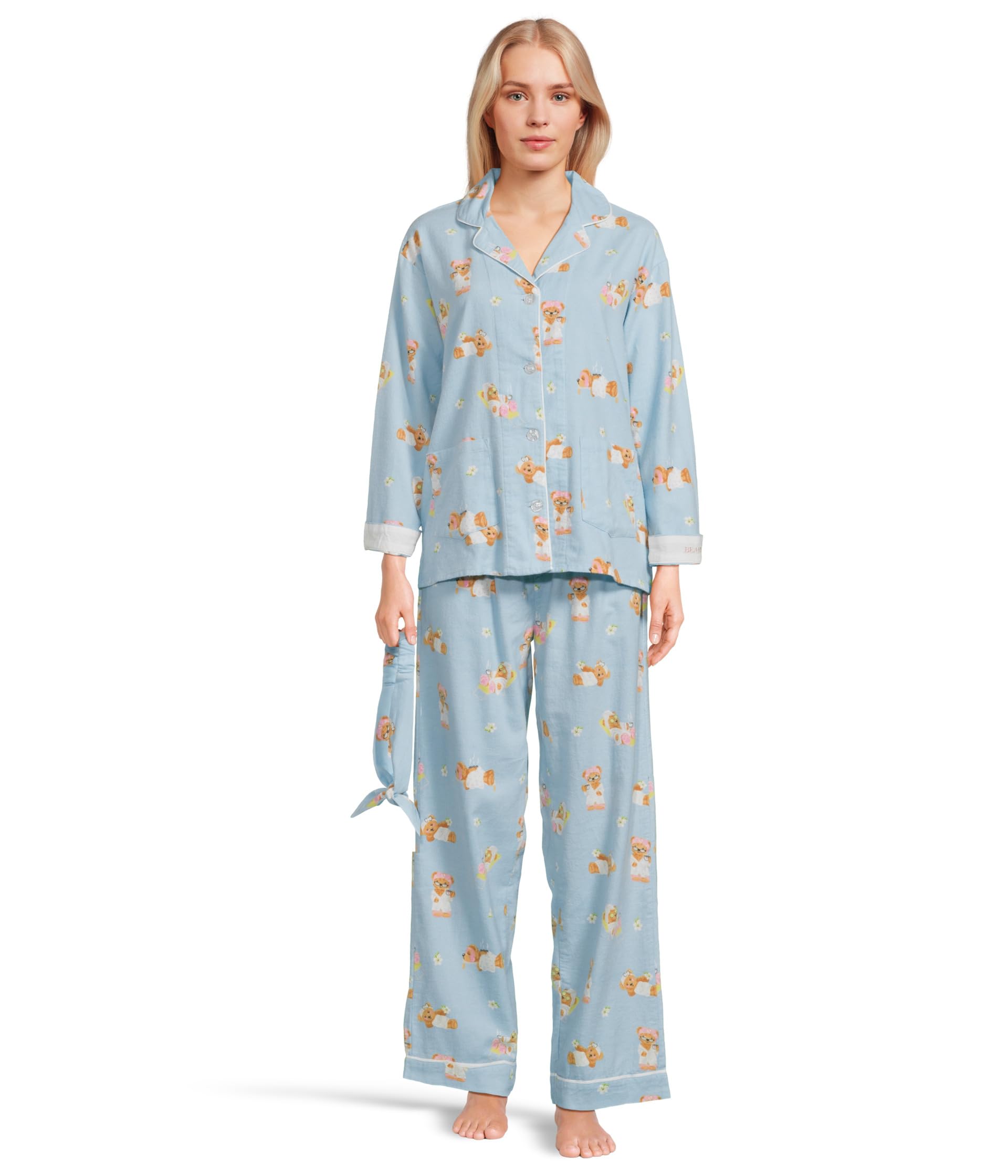 Flannel PJ Set with Headband