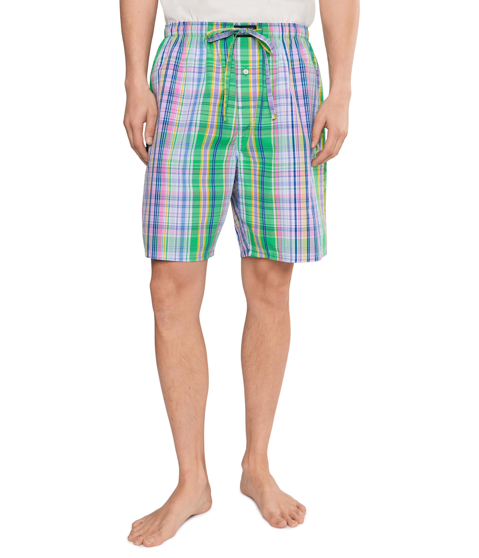 Yarn-Dye Woven Sleep Shorts