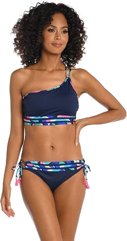 La Blanca топ-бралетт Painted Leaves One Shoulder