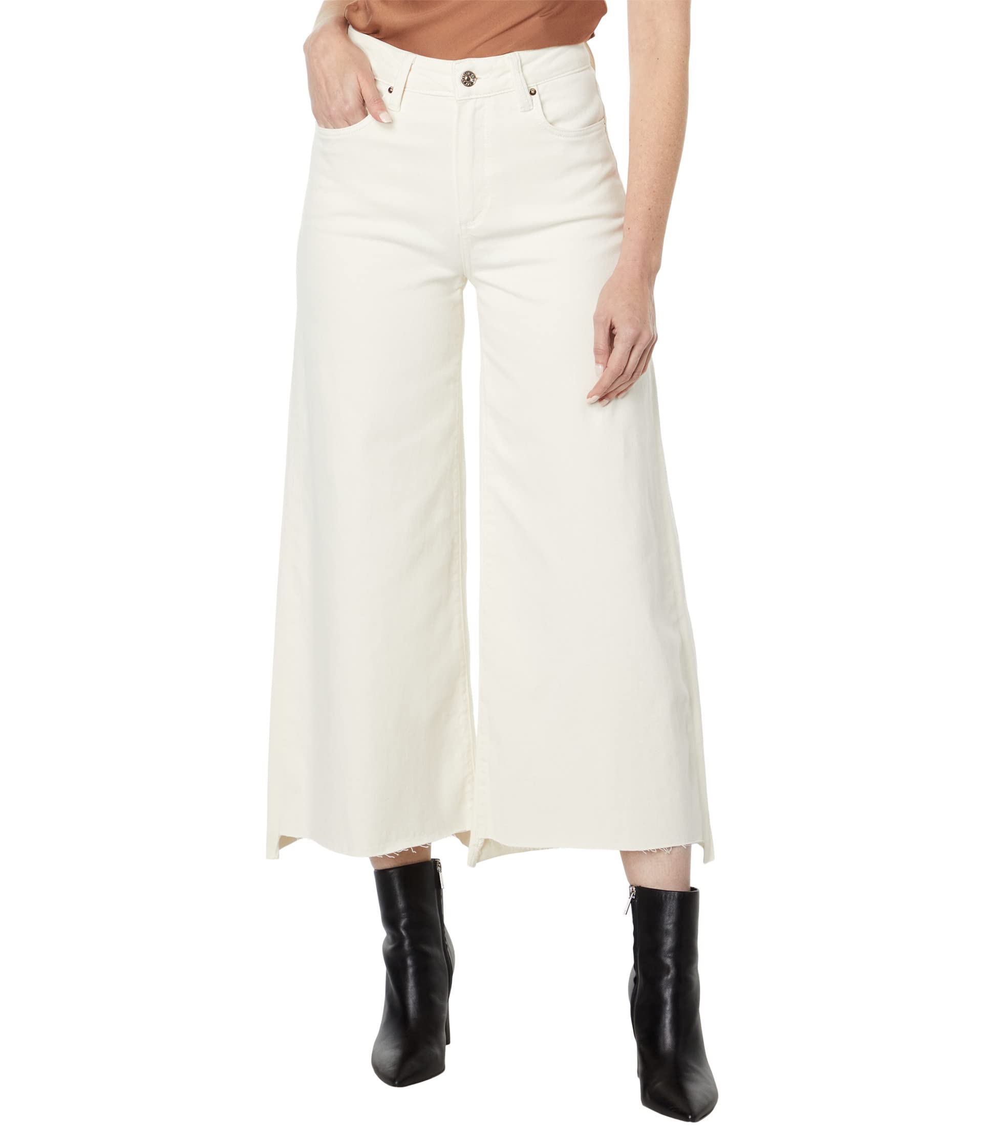 Frankie Seam Belt Loops Leveled Hem in Desert Dune