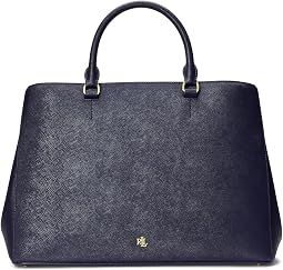 Crosshatch Leather Large Hanna Satchel