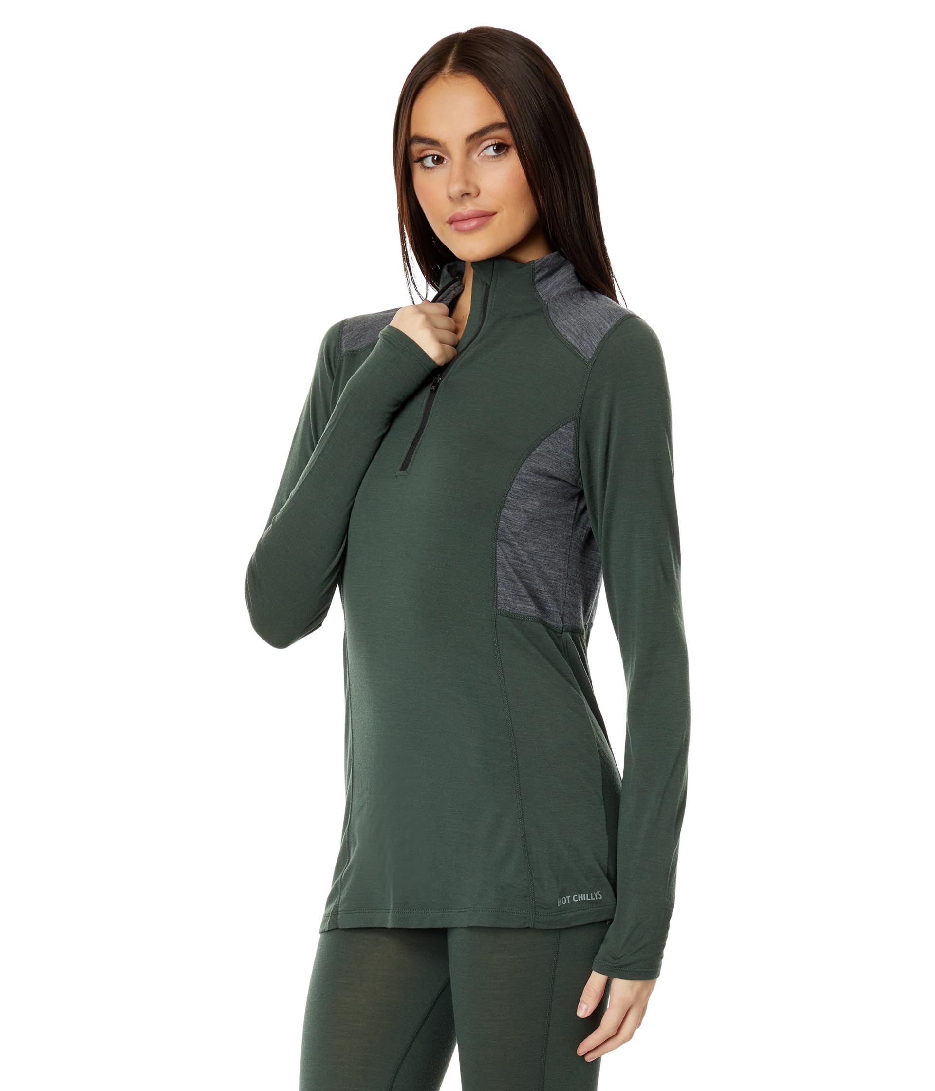 Hot Chillys Женский джемпер Clima-Wool Zip-T