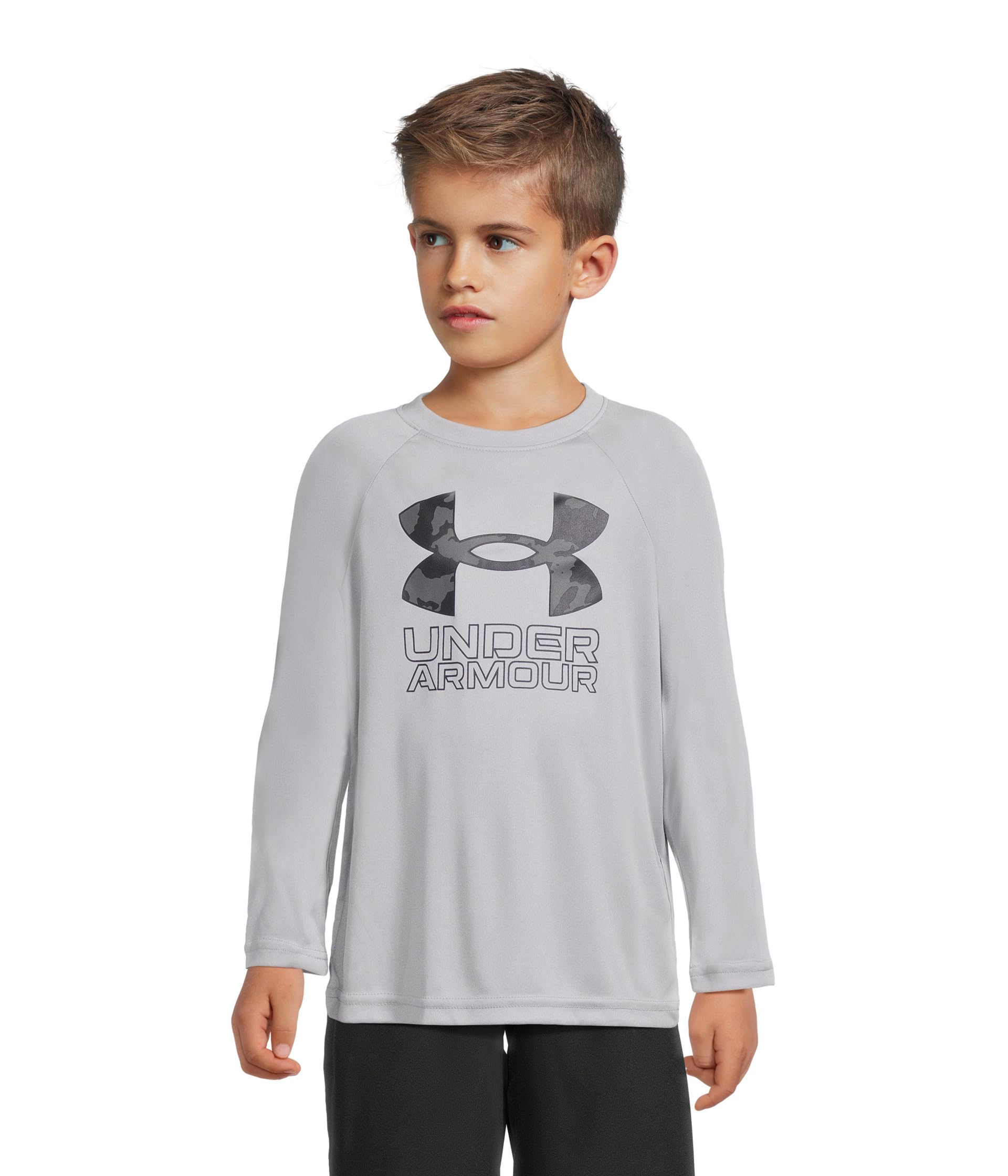 Tech Hybrid Print Long Sleeve (Big Kids)