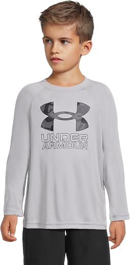 Детская футболка Tech Hybrid Print с длинным рукавом Under Armour Kids