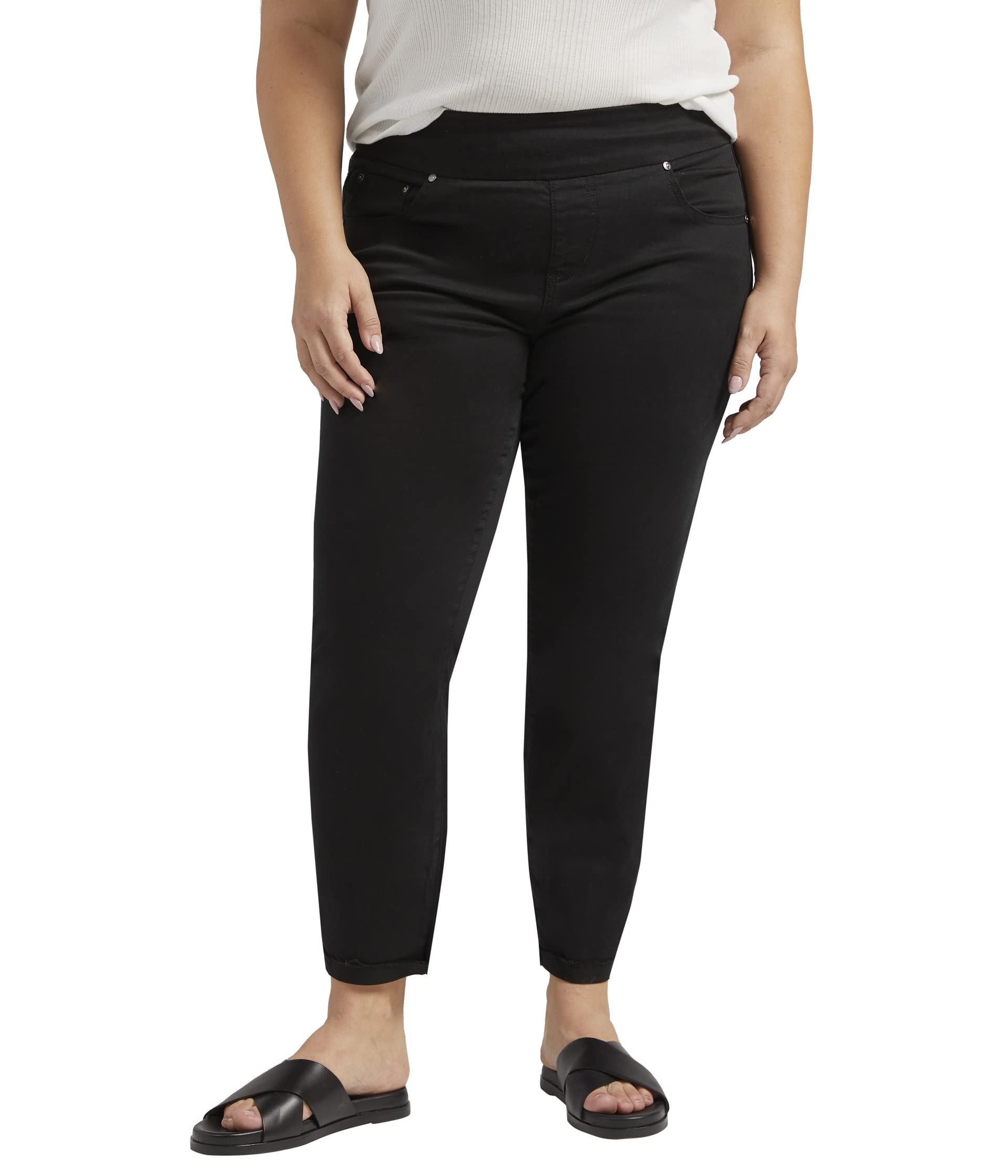 Plus Size Amelia Mid-Rise Slim Ankle Pants