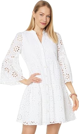 Lilly Pulitzer платье Hazelanne с рукавом 3/4 и кружевом
