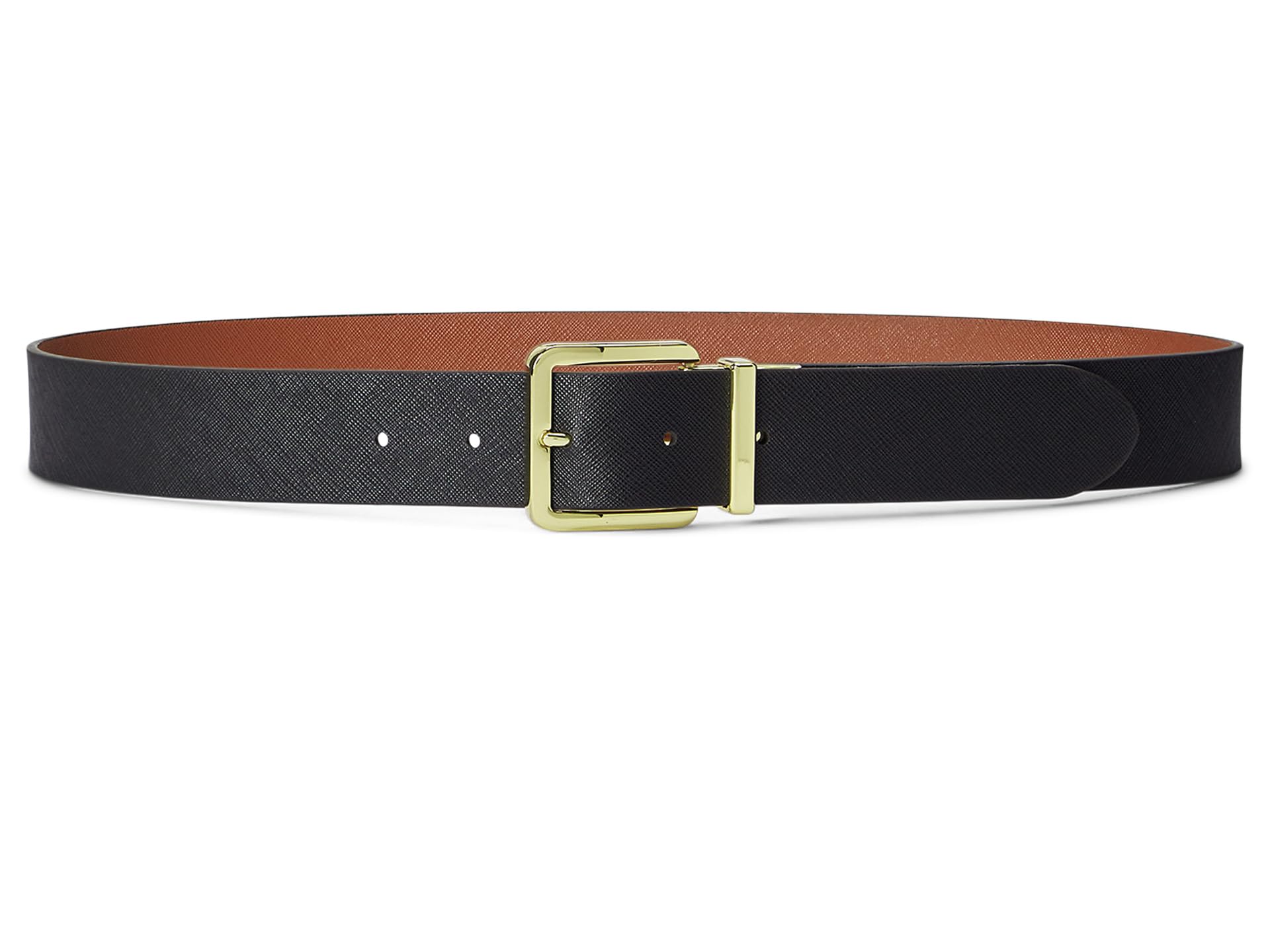 Reversible Crosshatch Leather Belt