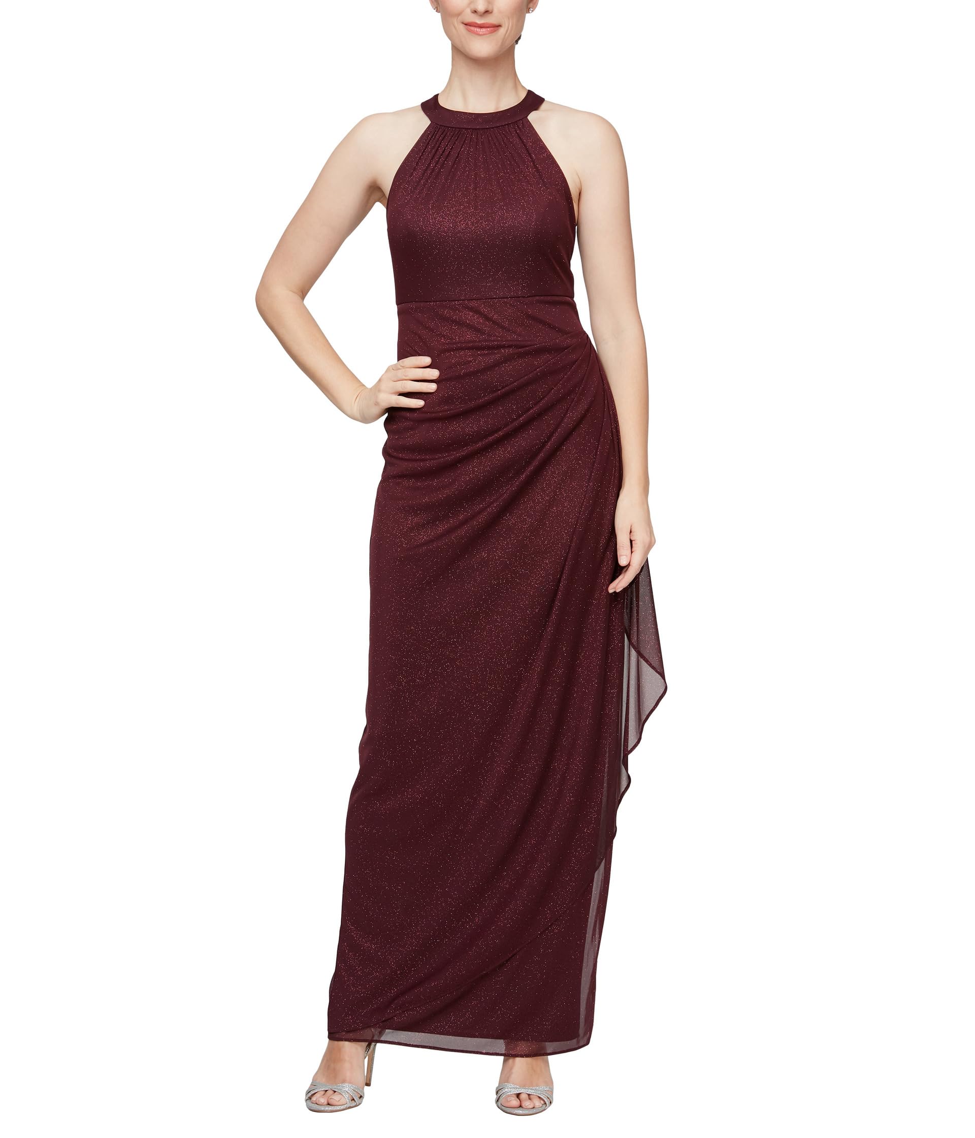 Long Sleeveless Halter Neck Dress