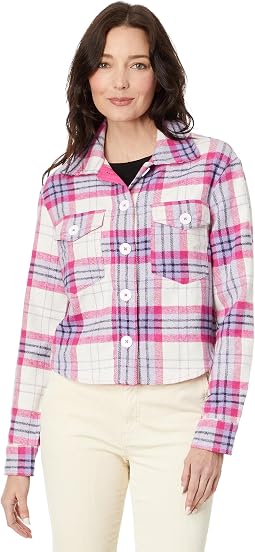 Lora - Crop Shirt Jacket w/ Flap Pockets