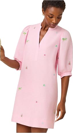 Conch Shell Pink Derby Ditsy Embroidery