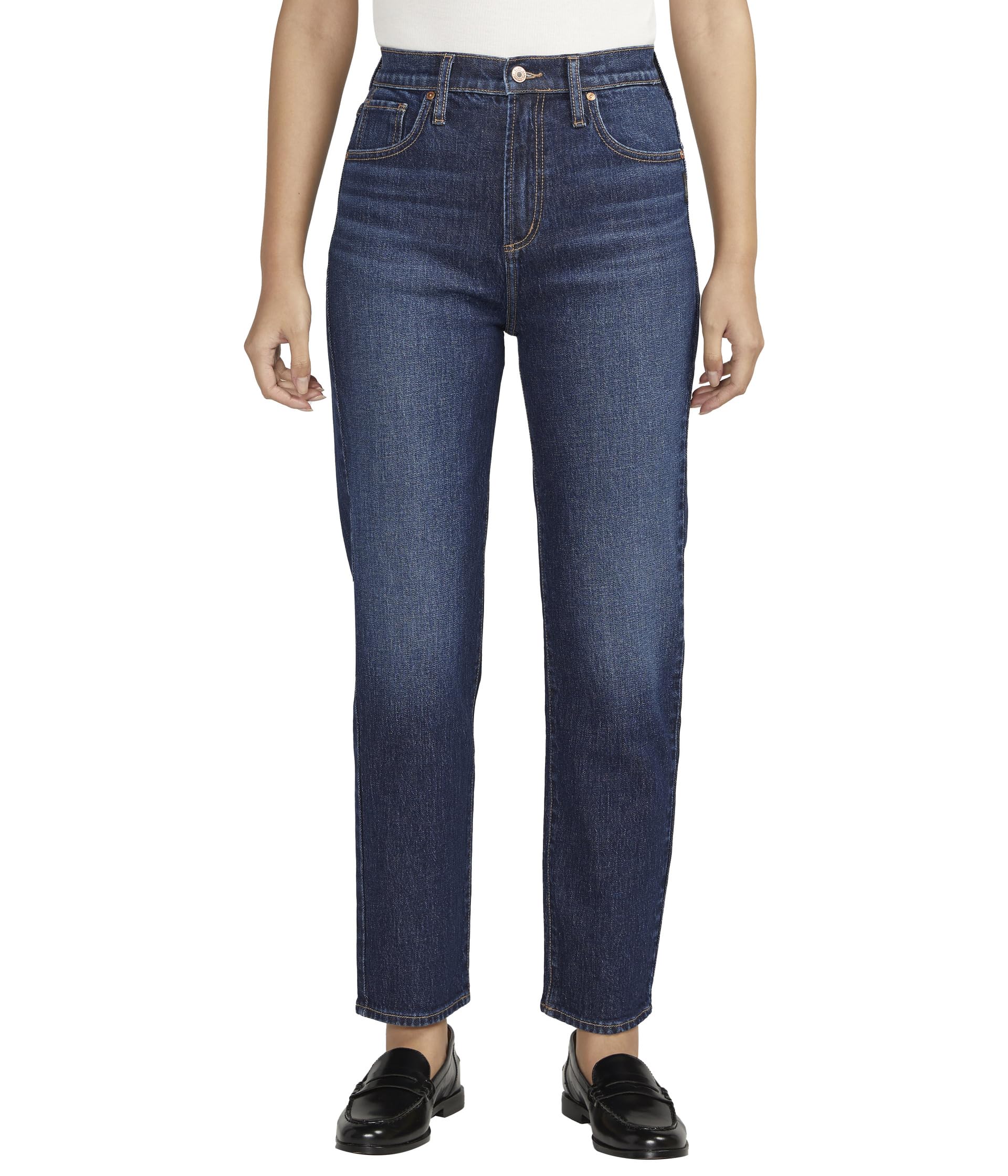 Highly Desirable High-Rise Slim Straight Leg Jeans L28440RCS340