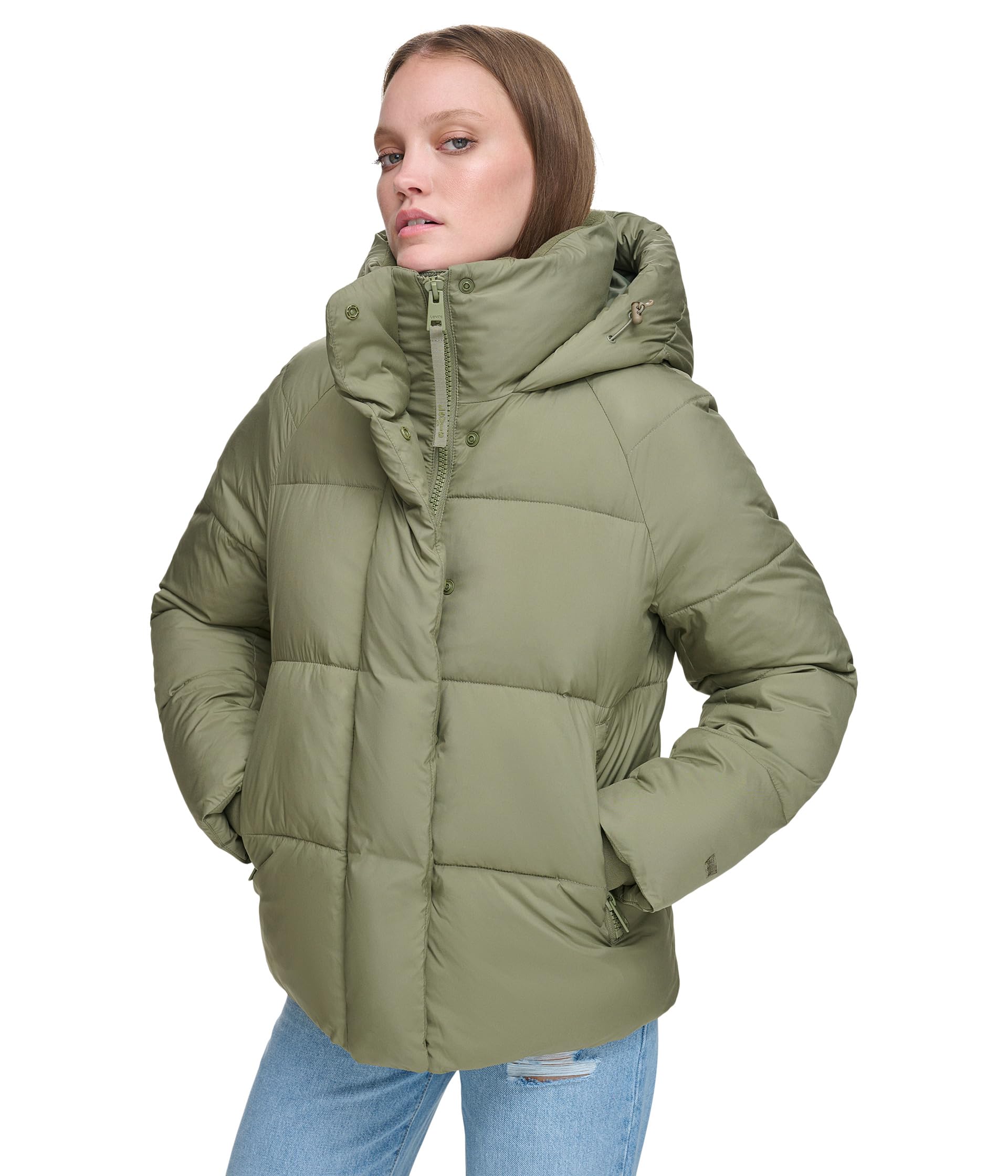Quilted Hooded Bubble Puffer