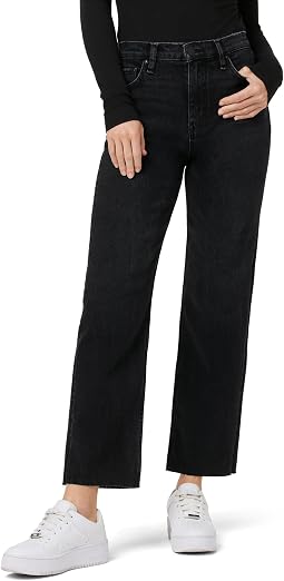 Женские джинсы Remi High-Rise Straight Ankle в цвете Fade To Black