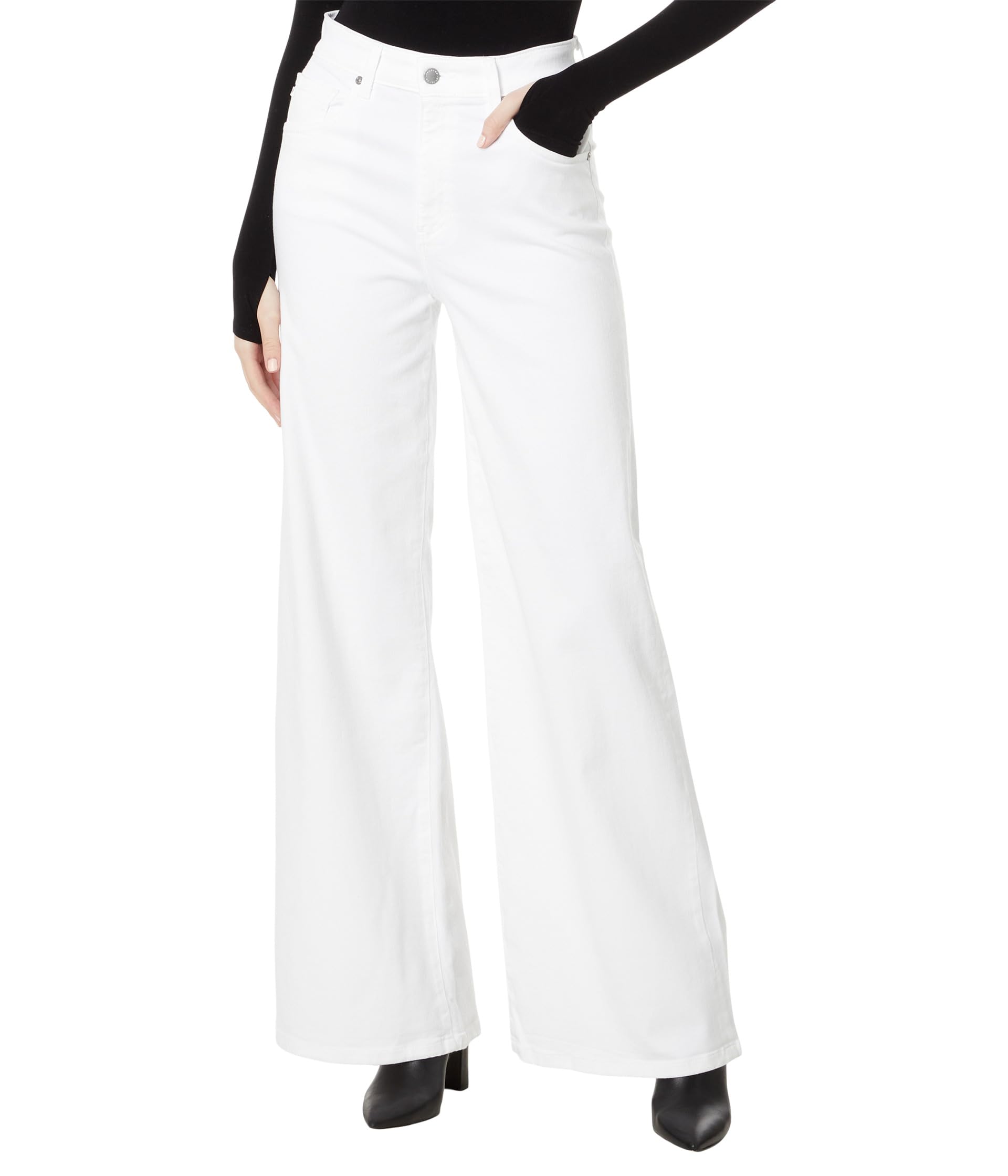 Deven High-Rise Ultra Wide Leg in Cloud White
