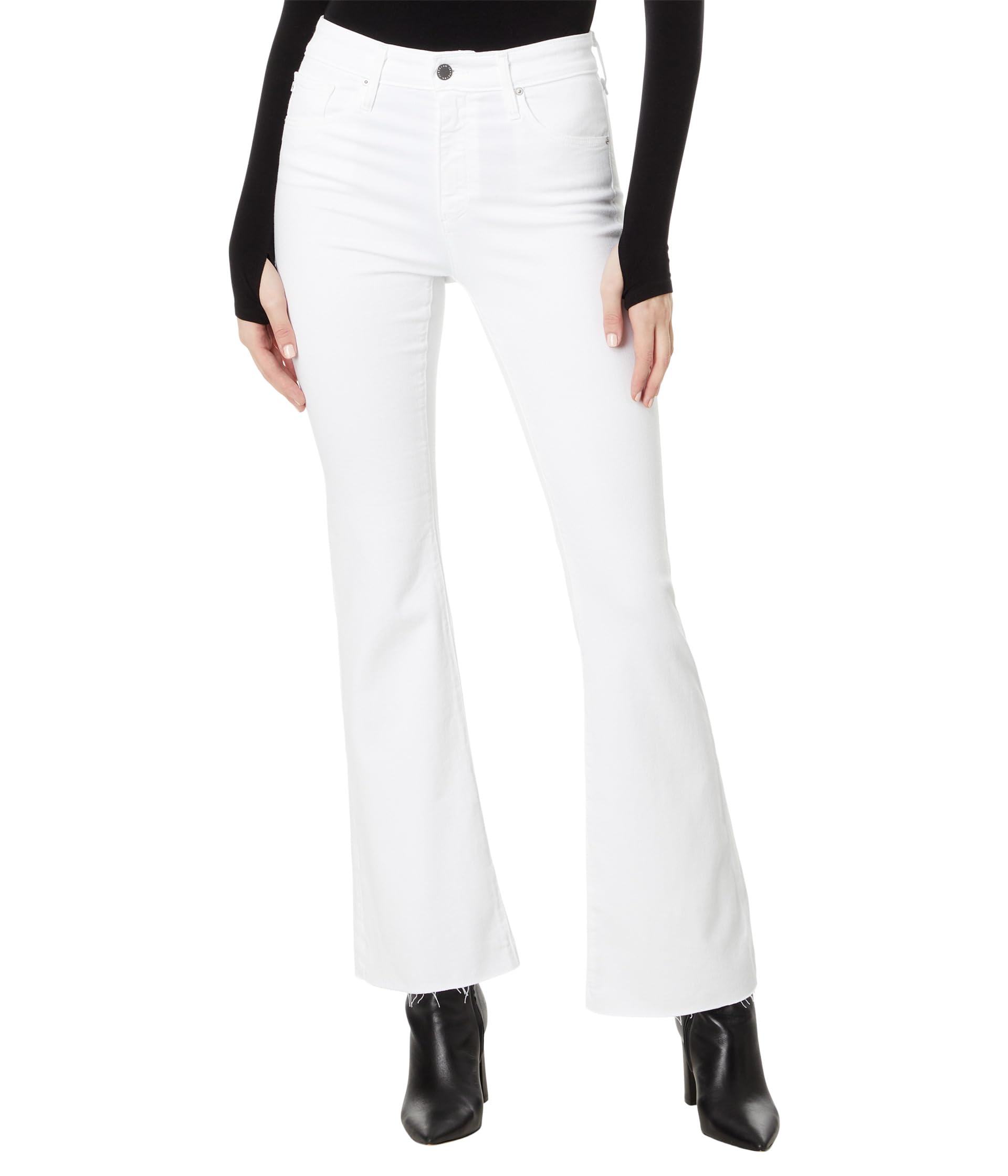 Farrah High-Rise Boot in Cloud White
