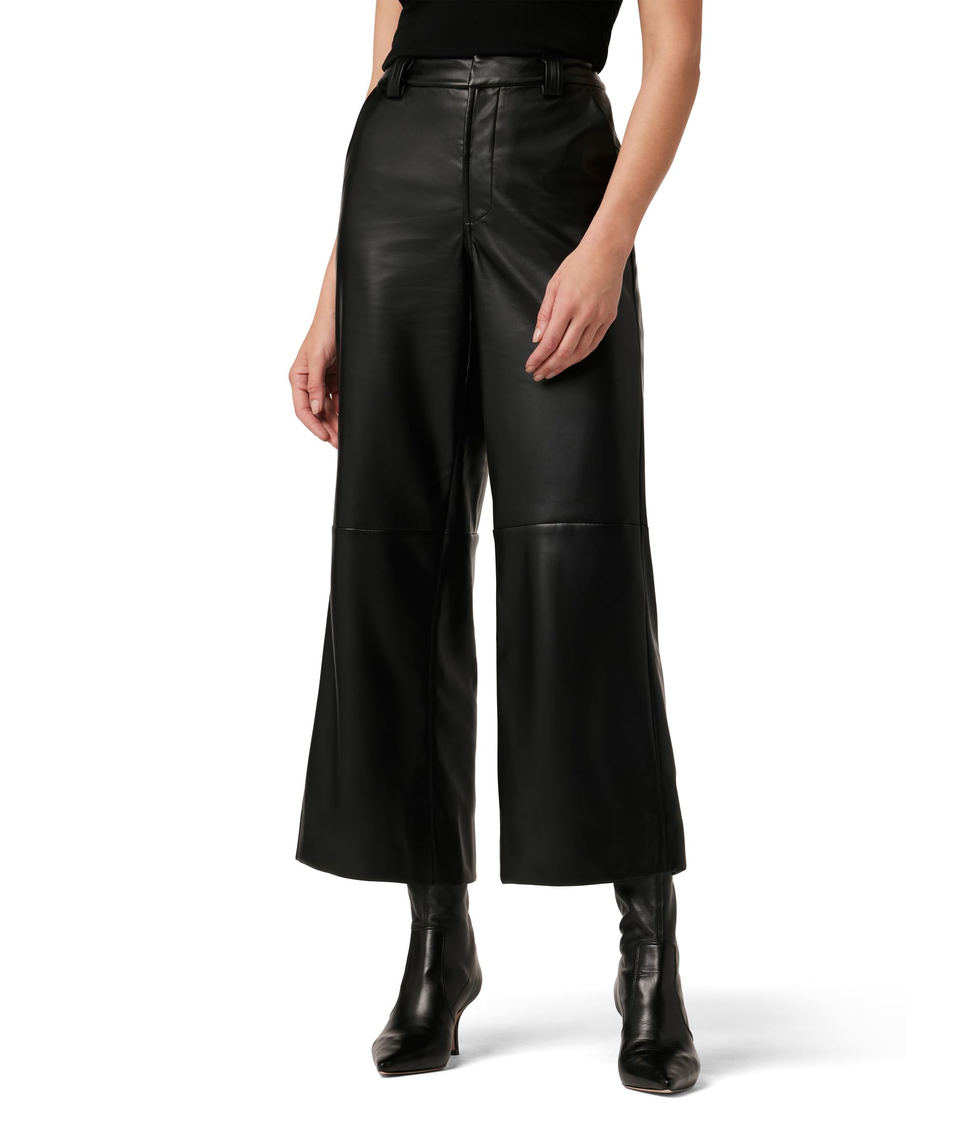 The Mia Leather Crop Trousers