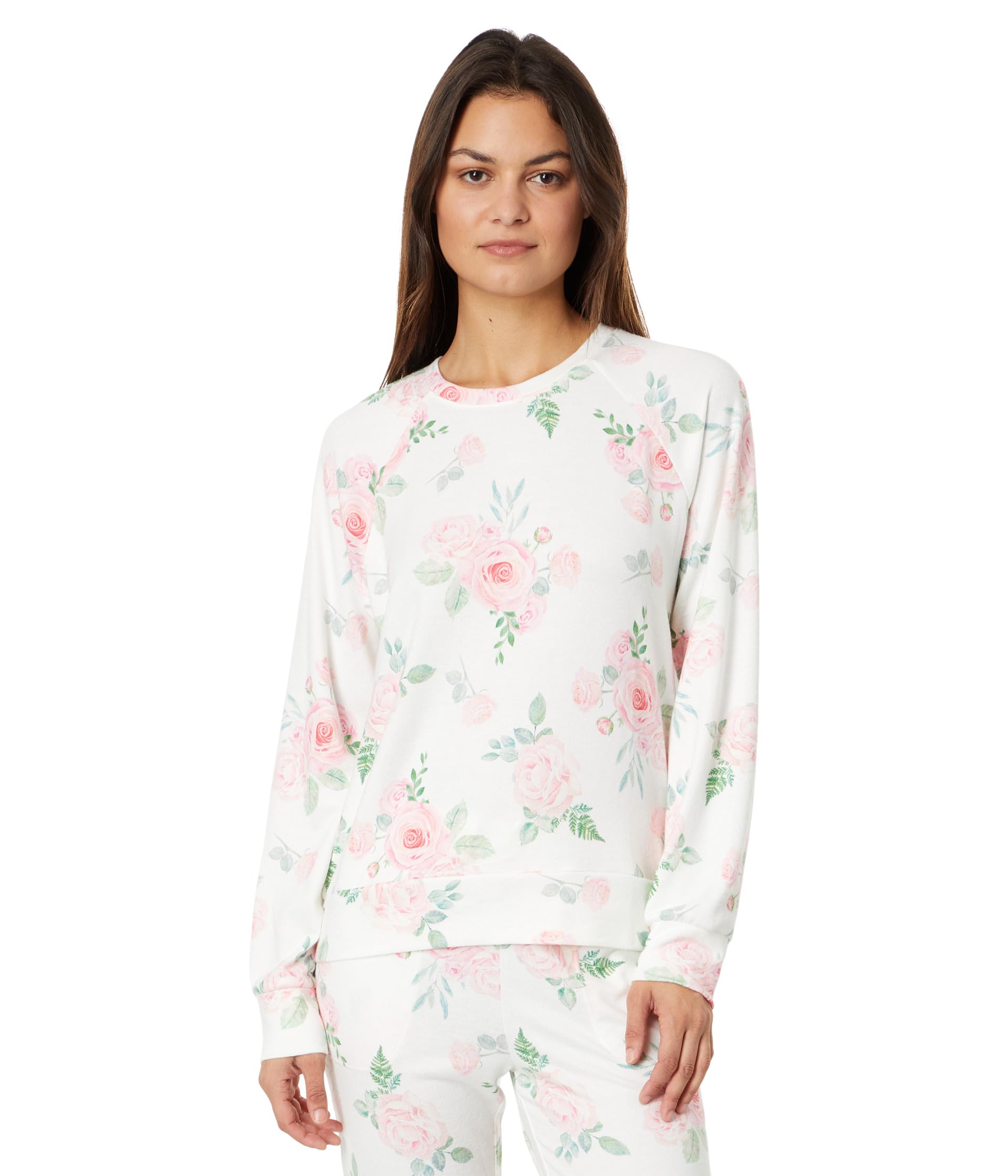 Garden Hearts Floral Pullover